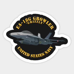 E-18 Growler - Grizzly Sticker